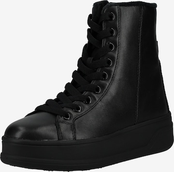 GEOX Schnürstiefelette in Schwarz: Vorderseite