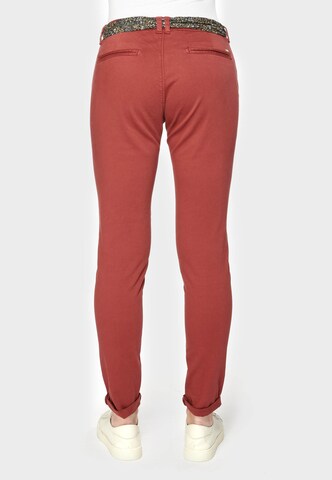 Le Temps Des Cerises Slimfit Stoffhose 'LIDY' in Rot