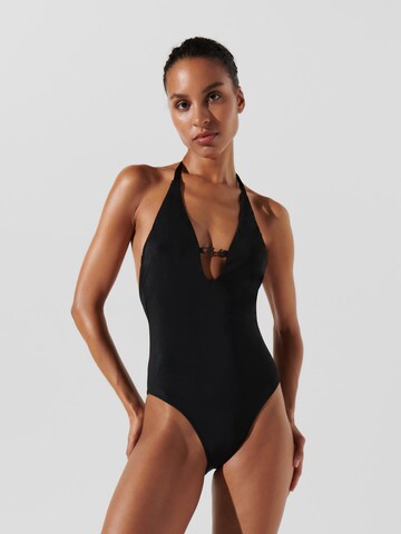 Maillot de bain Karl Lagerfeld en noir : devant