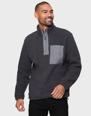 Threadbare Sweatshirt 'Borg' in Grau: Vorderseite