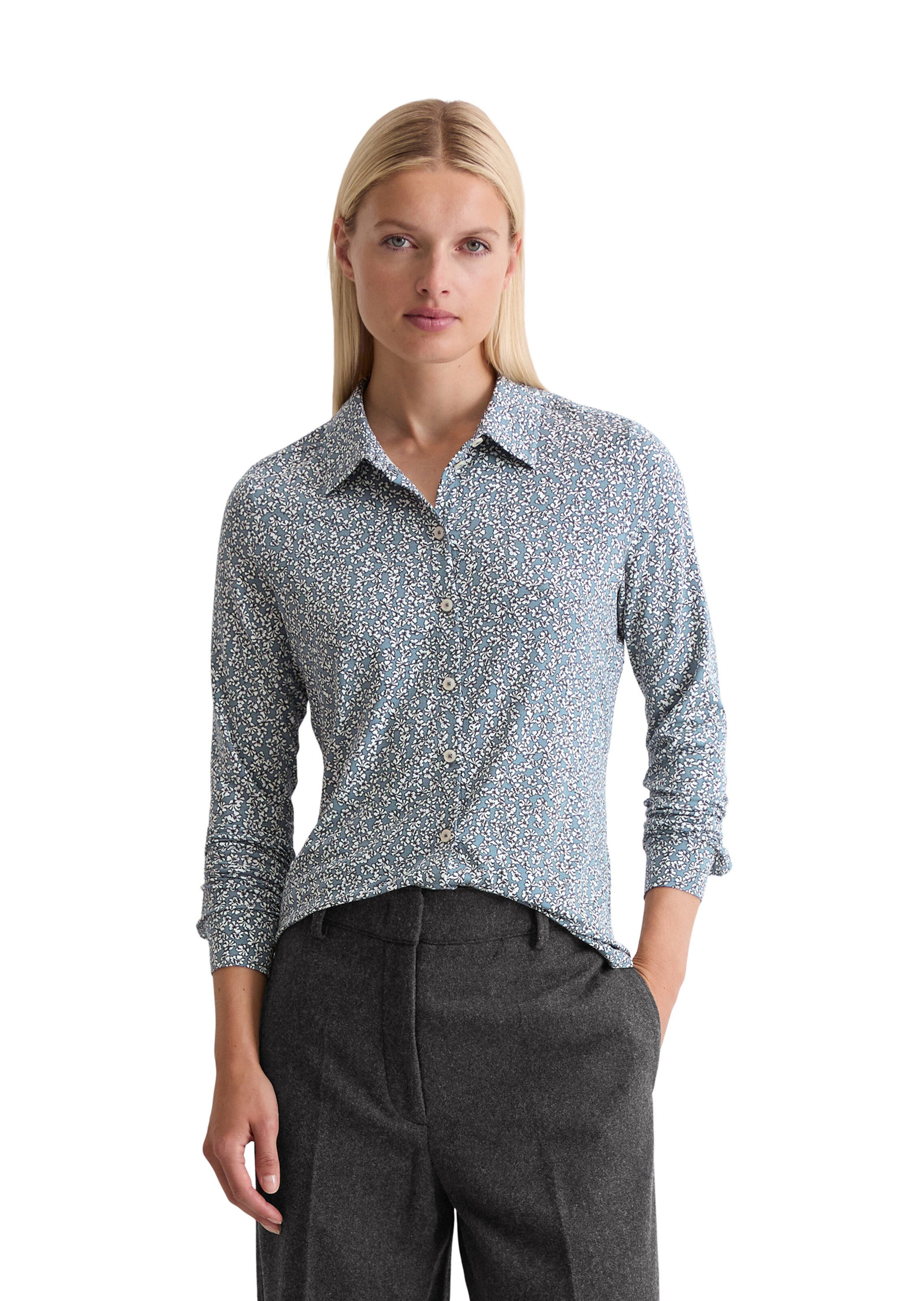Marc O'Polo Blouse in Blauw: voorkant