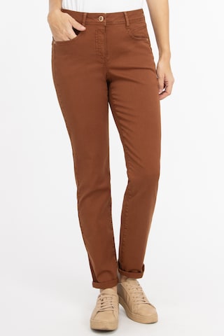 Coupe slim Pantalon Recover Pants en marron : devant