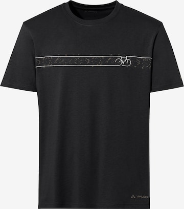 VAUDE Funktionsshirt 'Cyclist V' in Schwarz: Vorderseite