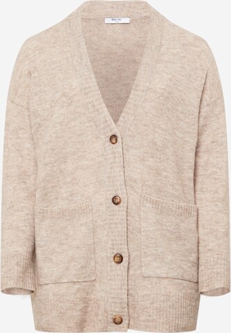 ABOUT YOU Curvy Knit cardigan 'Rita' in Brown: front