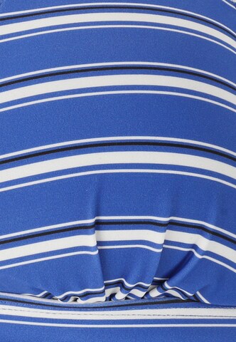 Cruz Triangle Athletic Bikini Top 'Pozzuoli' in Blue