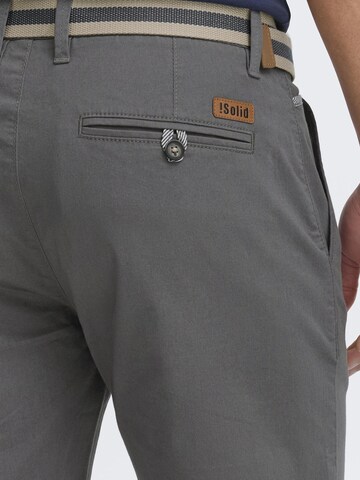 !Solid - Regular Calças chino 'Monty' em cinzento