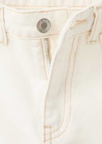 MANGO KIDS Wide leg Jeans 'Paolina' in Beige