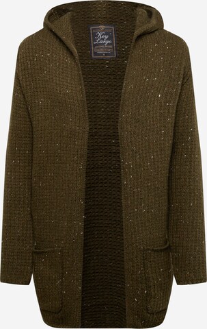 Key Largo Knit cardigan 'Terence' in Green: front