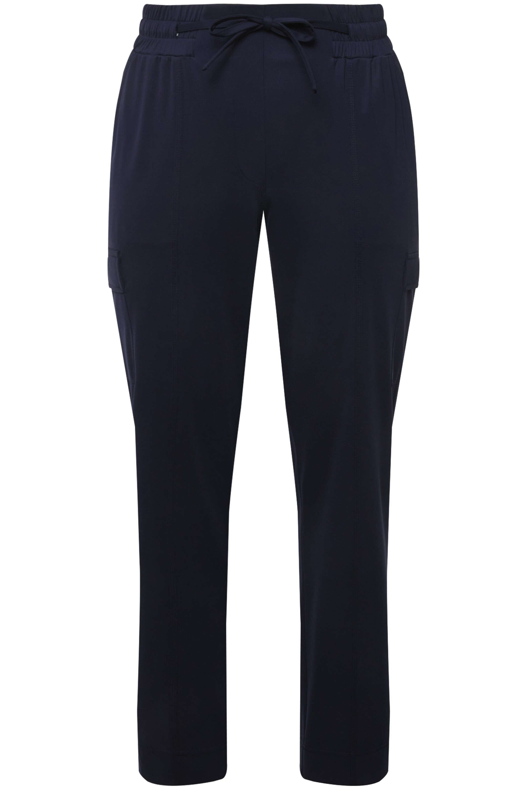 Ulla Popken Regular Broek in Blauw: voorkant