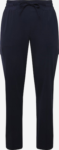 Ulla Popken Regular Broek in Blauw: voorkant