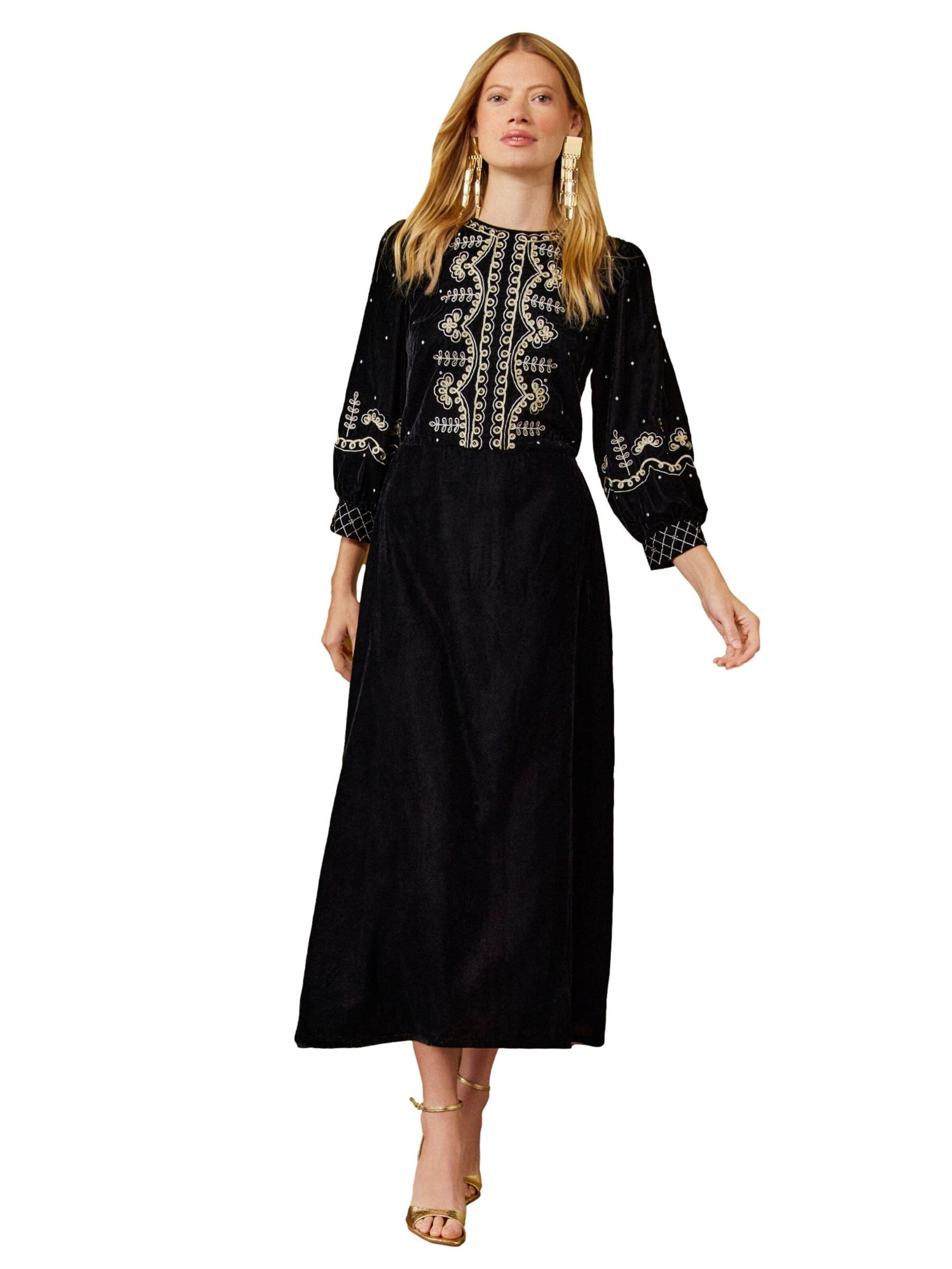 love & roses Kleid in Schwarz: Vorderseite