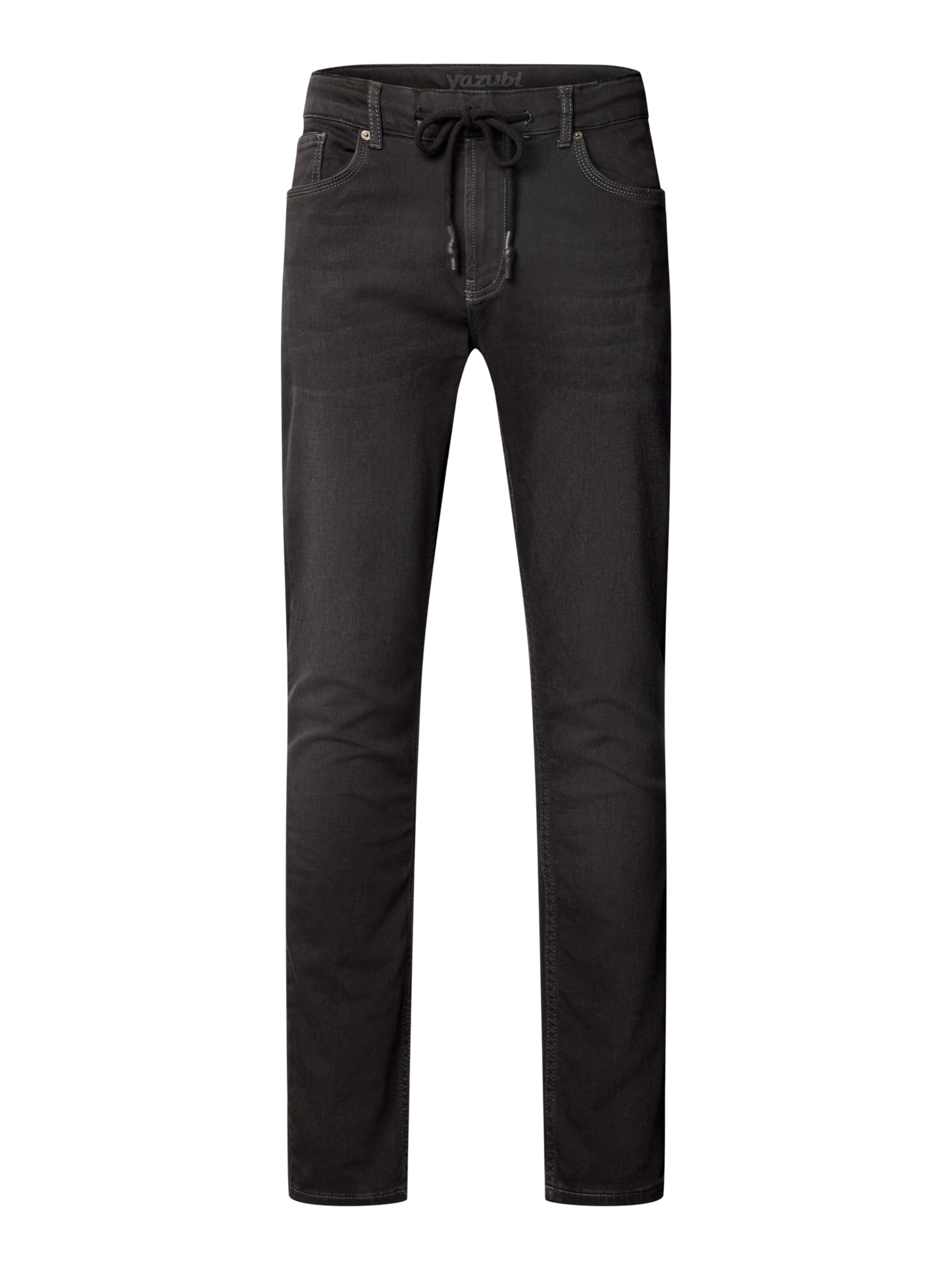 yazubi Jeans 'Erik' in Black: front