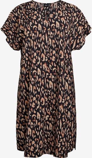 Zizzi Haljina 'CAKAM' u smeđa melange / crna, Pregled proizvoda