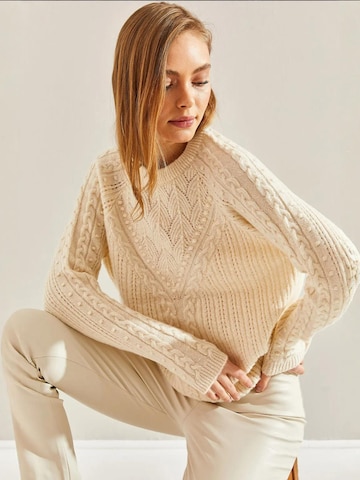 Bianco Lucci Pulover 'Pullover' | bela barva