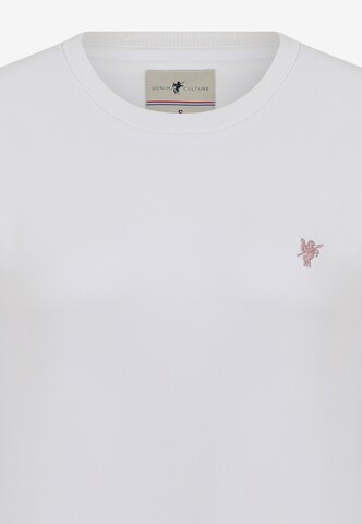 Sweat-shirt 'Felicity' DENIM CULTURE en blanc