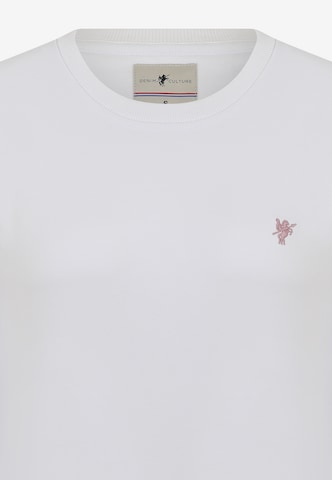 DENIM CULTURESweater majica 'Felicity' - bijela boja
