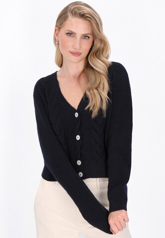 DreiMaster Vintage Knit cardigan in Blue: front