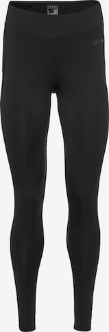 OCEAN SPORTSWEAR Skinny Workout Pants in Black: front