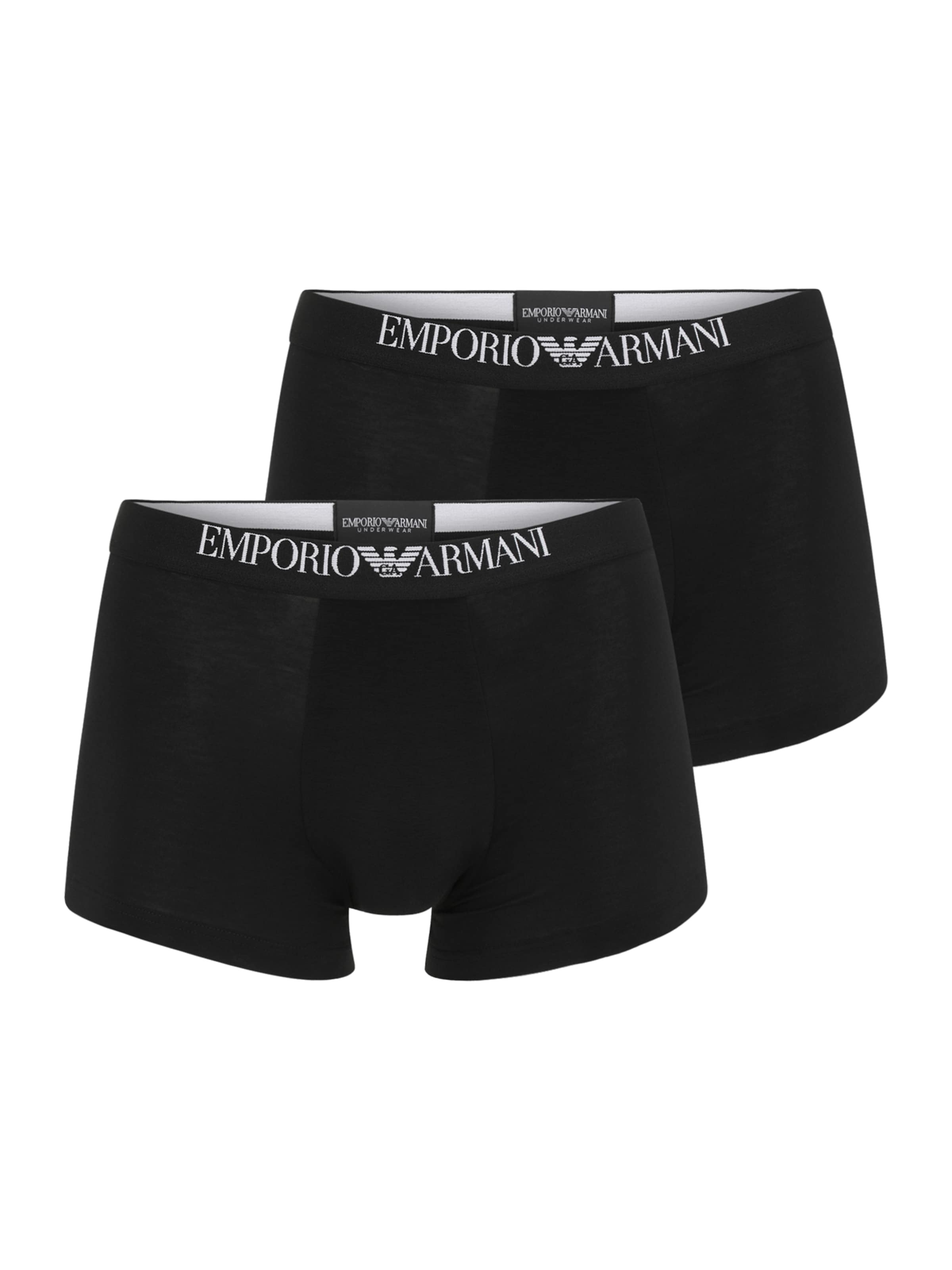Boxers Emporio Armani en noir : devant