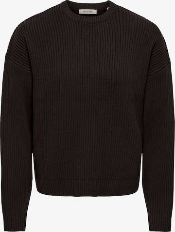 Only & Sons Sweater 'ONSArlok' in Brown: front