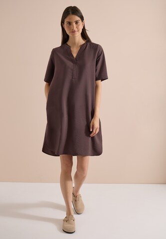 CECIL Knielanges Kleid mit Split Neck in Braun