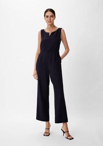 COMMA Jumpsuit in Blauw: voorkant