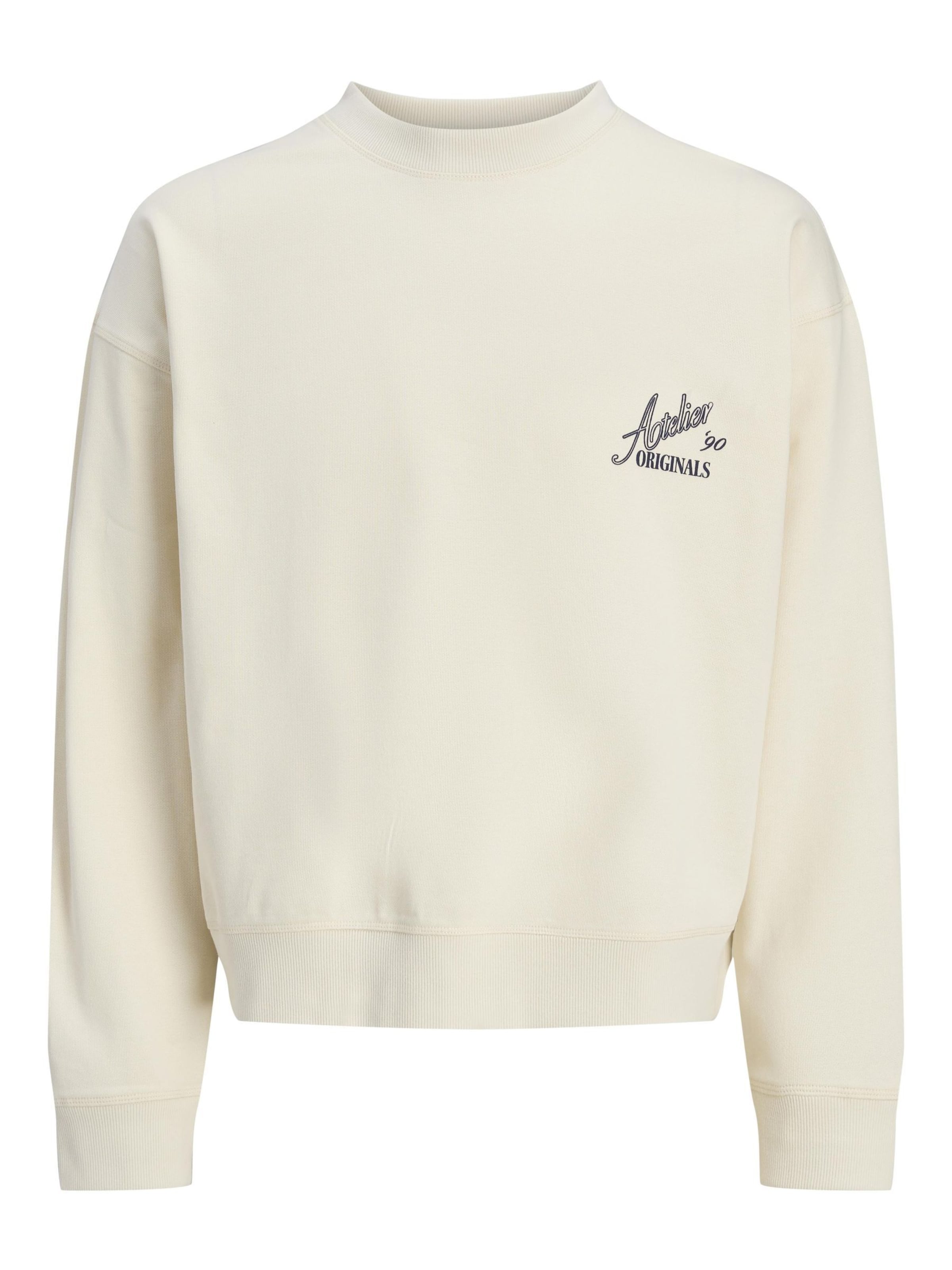 Sweat-shirt JACK & JONES en blanc : devant