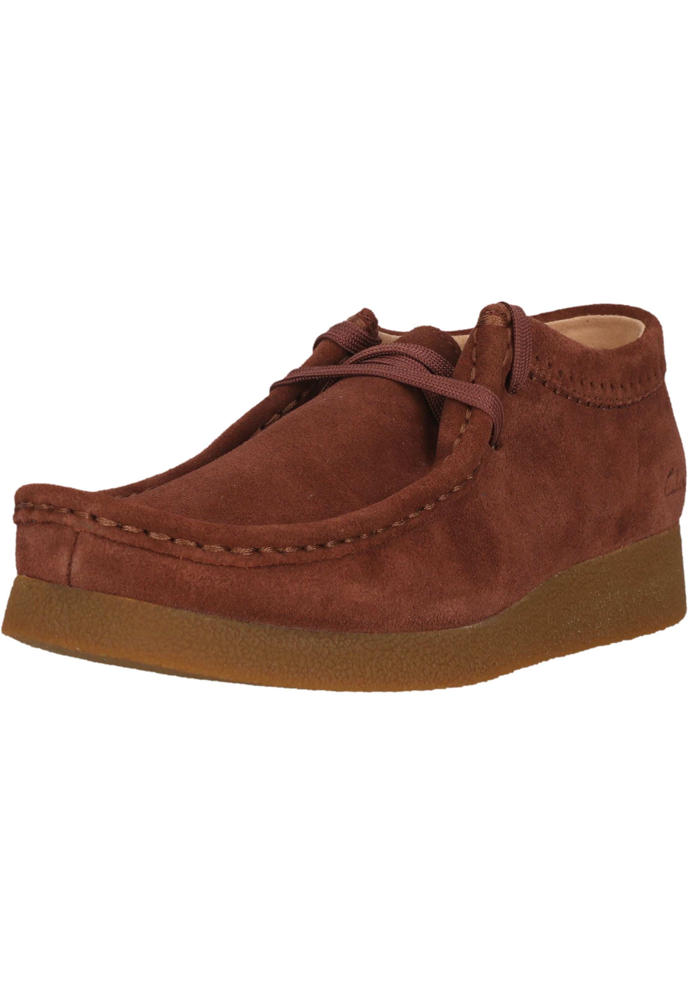 CLARKS Mocassins 'WallabeeEVOSh' in Rood: voorkant