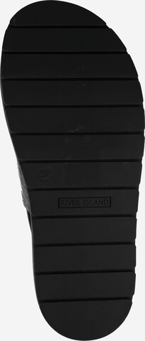 River Island Sandale in Schwarz