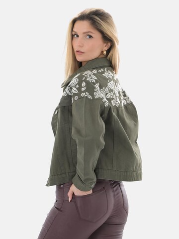 LEAFLETIC Winter jacket 'Leafletic Women’s Denim Jacket' in Green