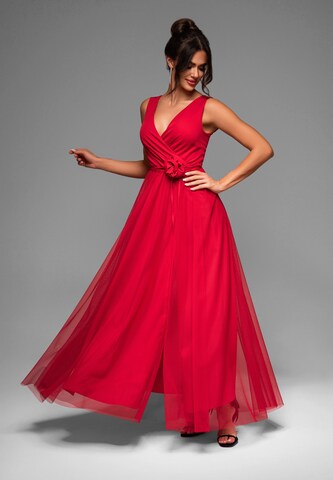 Robe de soirée Ombre en rouge
