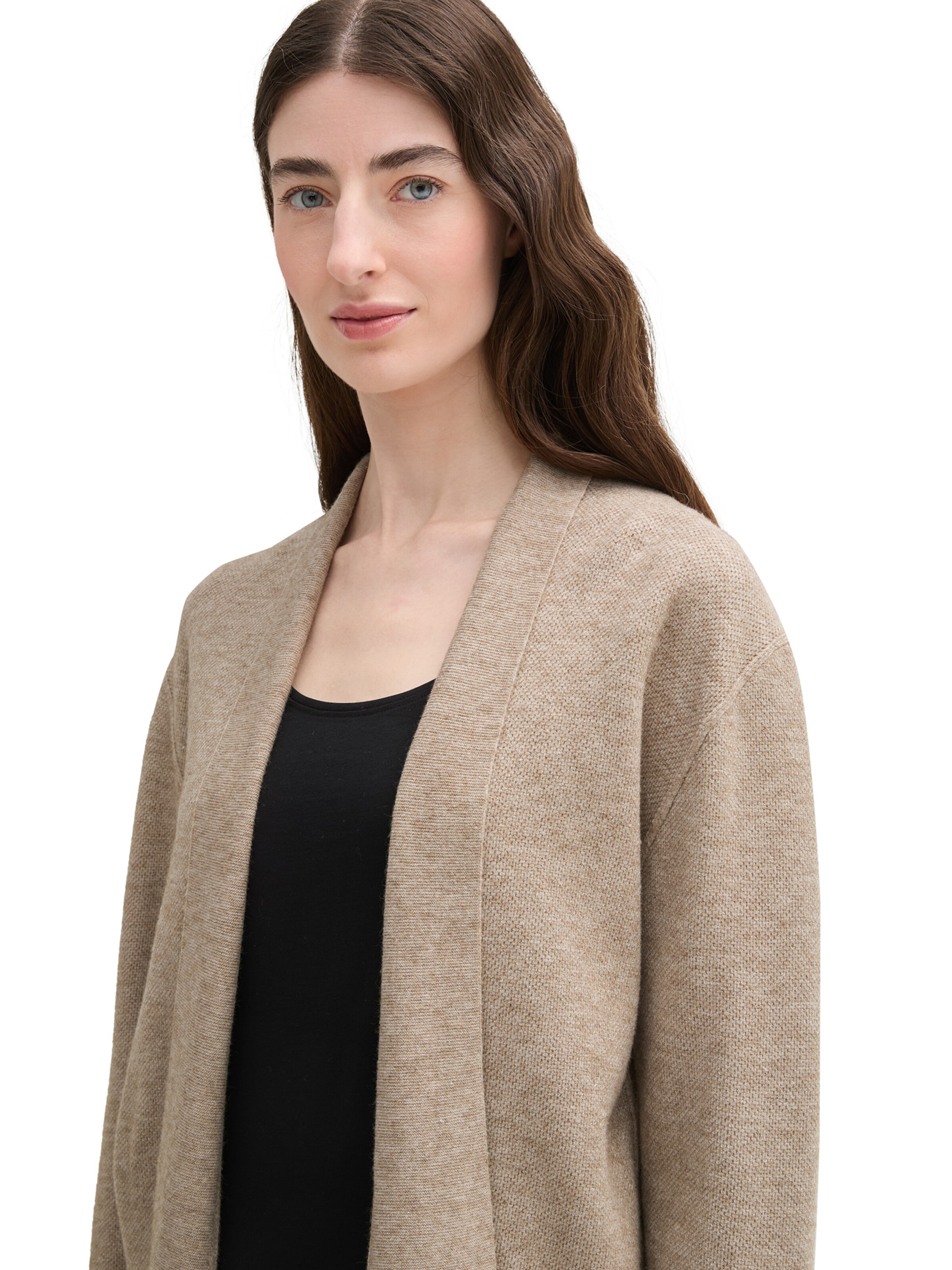 TOM TAILOR Neuletakki värissä beige