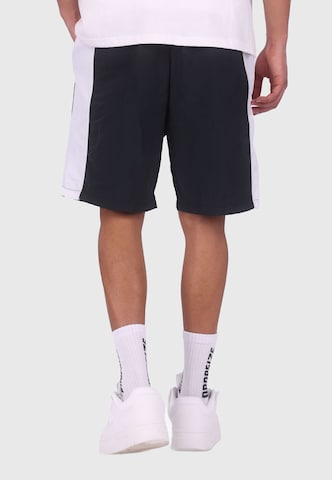 Dropsize Regular Shorts 'Piping' in Schwarz