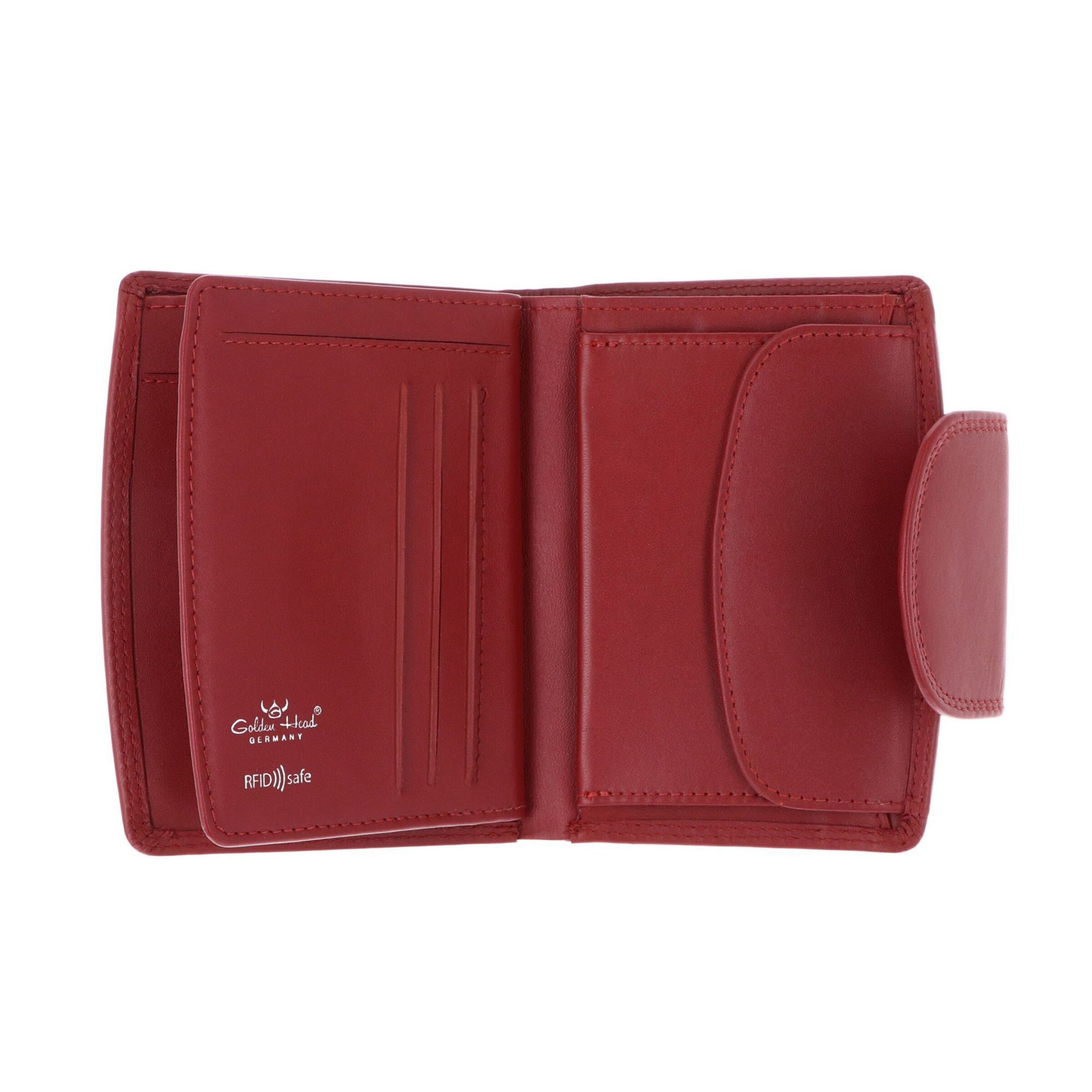 GOLDEN HEAD Wallet 'Polo' in Red