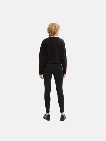 TOM TAILOR DENIM Skinny Leggings in Schwarz