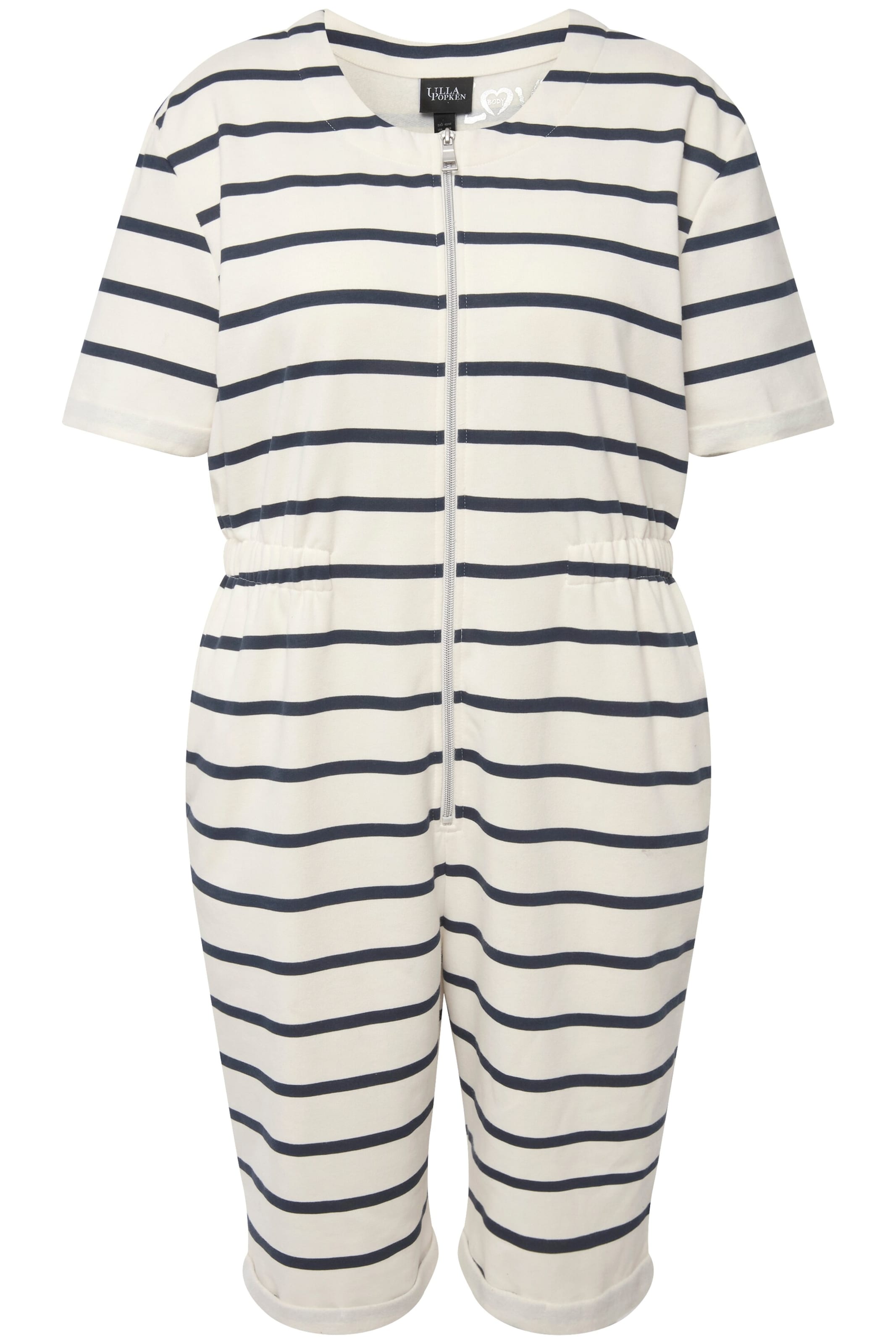 Ulla Popken Jumpsuit in Weiß: Vorderseite