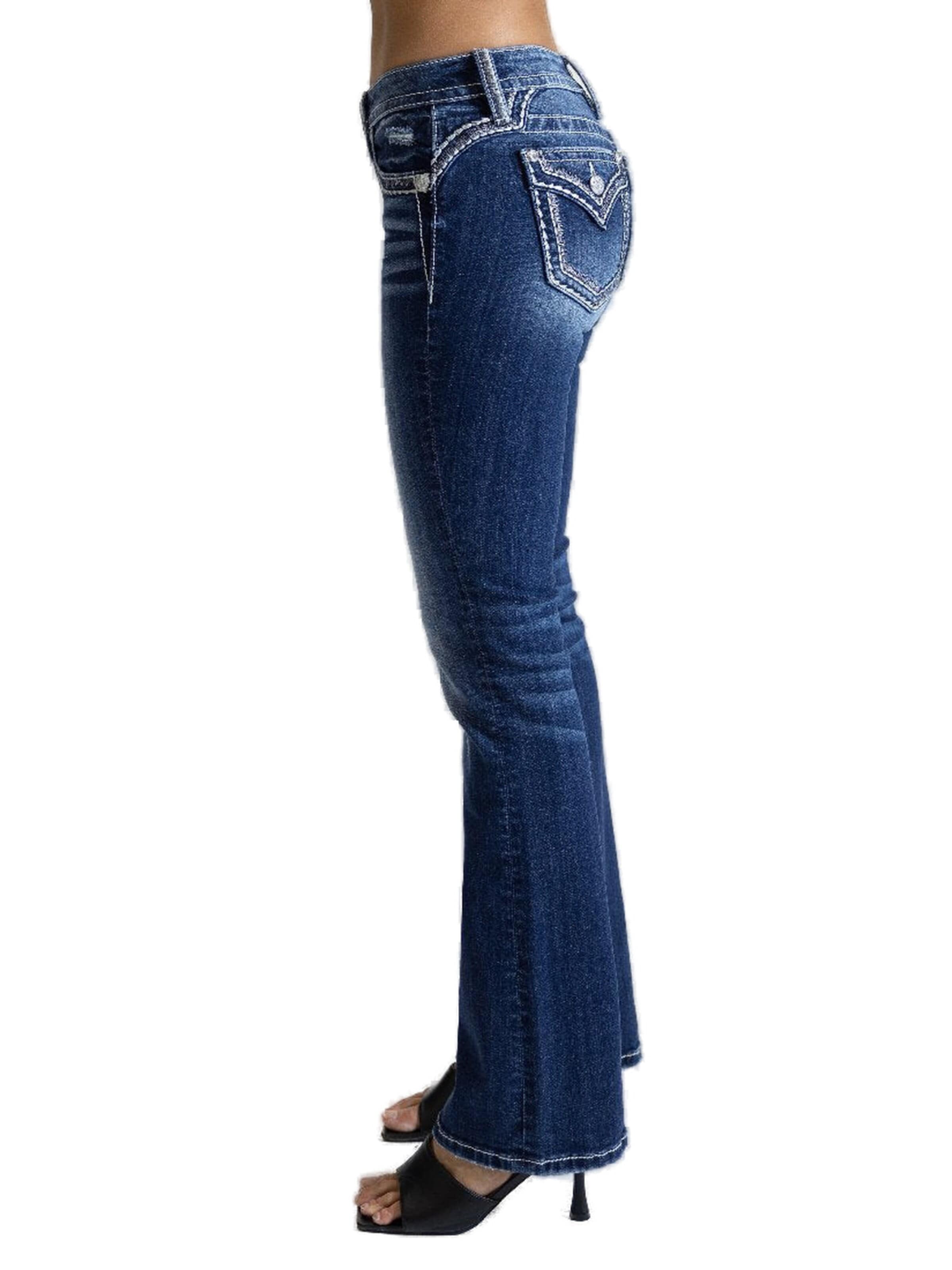 Miss Me Boot cut Jeans 'M949 Jeans Mid-Rise Bootcut' in Blue