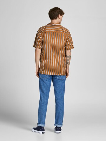 Comfort fit Camicia 'Tropic Resort' di JACK & JONES in marrone