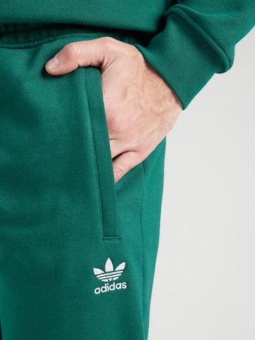 ADIDAS ORIGINALS Tapered Trousers 'TREFOIL ESS' in Green