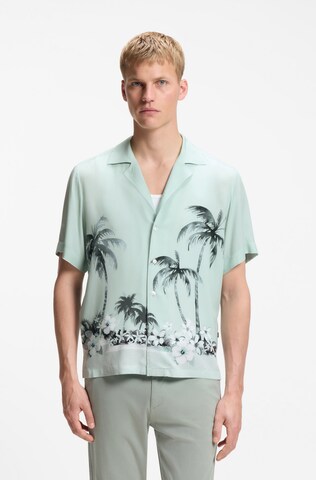 BOSS Regular Fit Hemd ' Rayer' in Blau: Vorderseite
