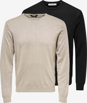 Only & Sons Sweater 'Wyler' in Black: front