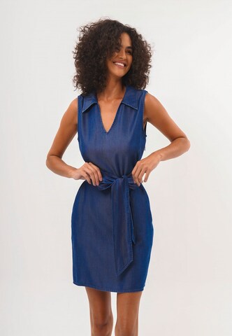 FRESHLIONS Dress 'Feelija' in Blue: front