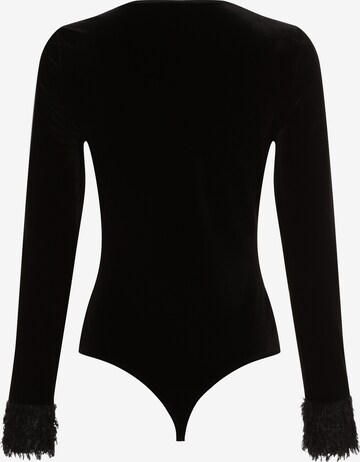 Y.A.S Shirt Bodysuit 'Serena' in Black: front