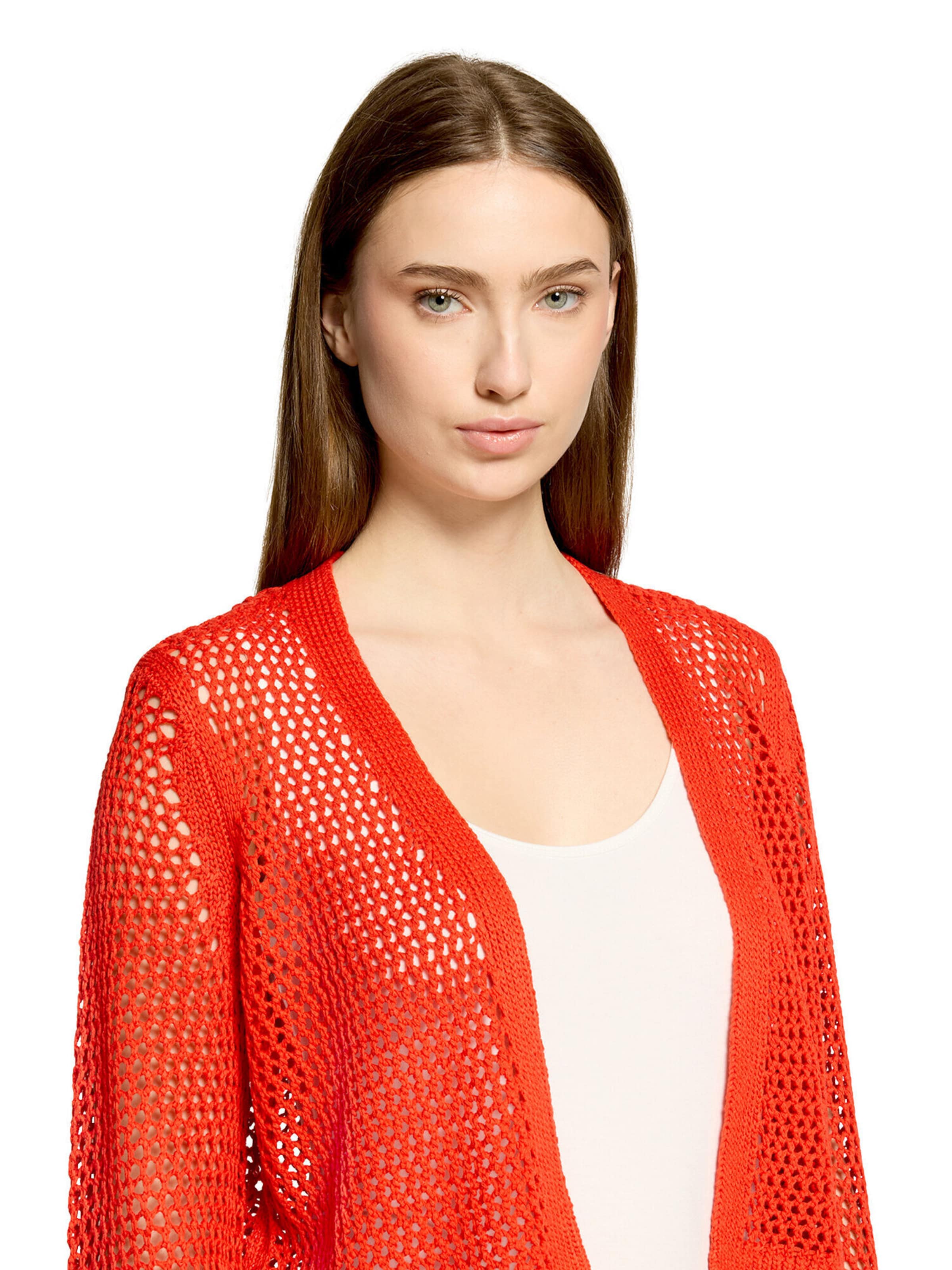 Betty Barclay Gebreid vest in Rood