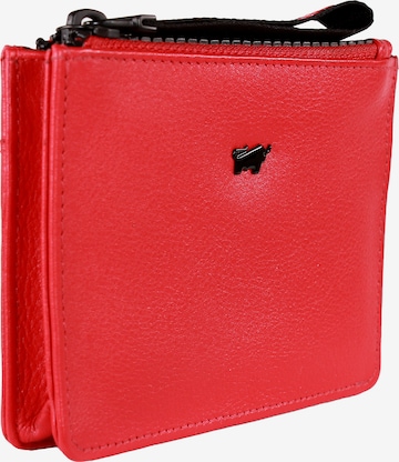 Porte-monnaies 'Capri Mini' Braun Büffel en rouge