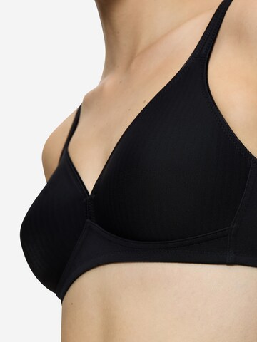 TRIUMPH T-Shirt BH 'Modern Soft & Cotton'‌‌‌‌ in Schwarz