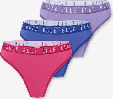 ELLE String ' Thong - ELLE LOGO ' in Mixed colours: front