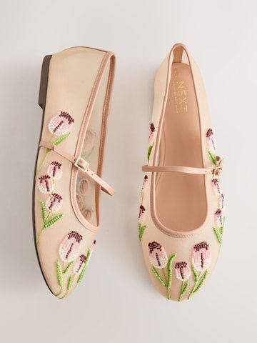 Next Ballerina met riempjes 'Forever Comfort' in Beige