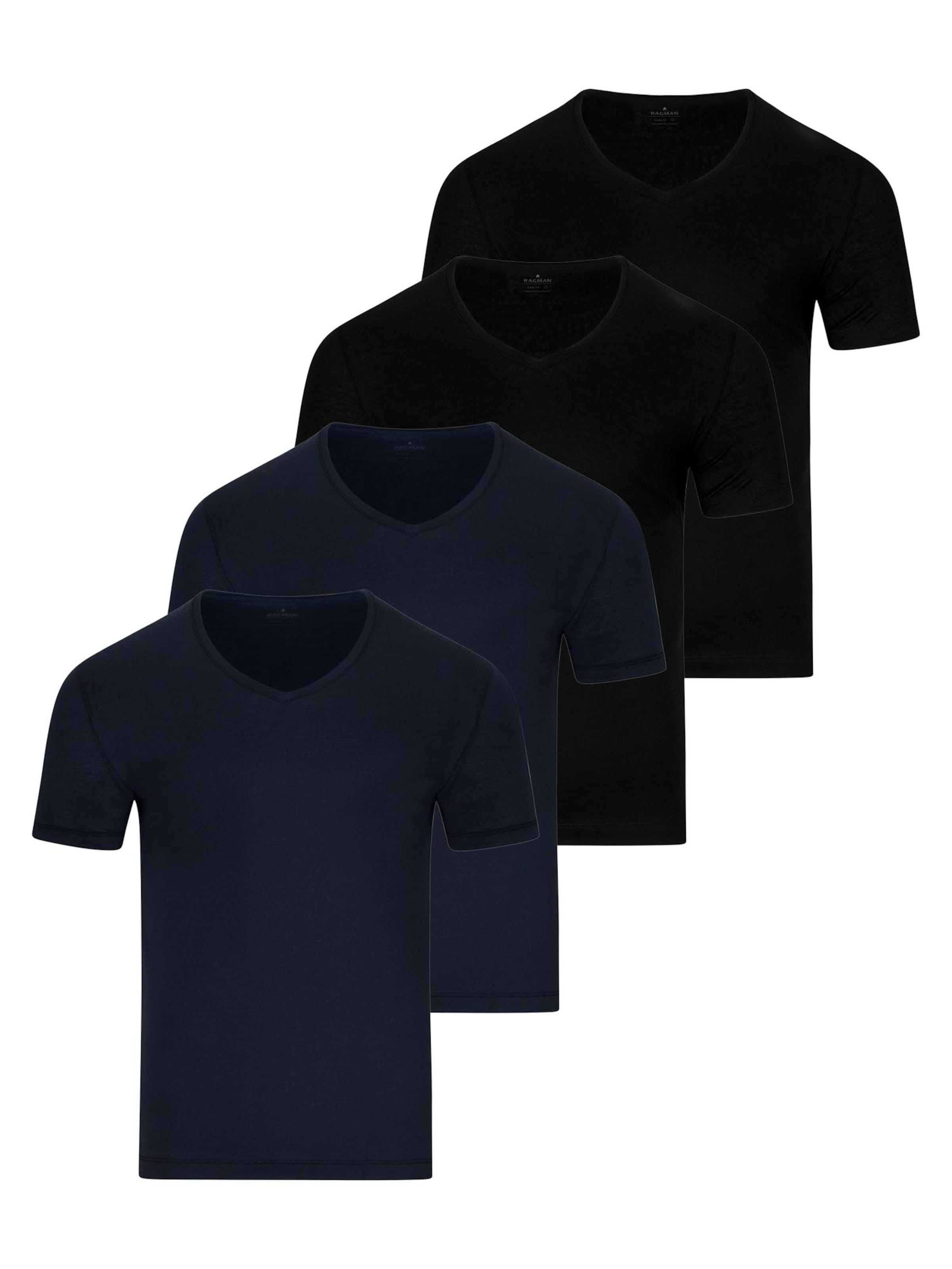 Ragman Undershirt 'Basic' in Blue: front