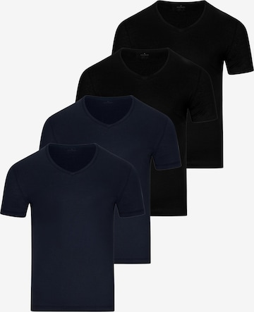 Ragman Undershirt 'Basic' in Blue: front